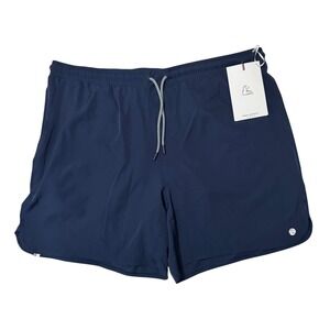 Rhoback Mens Grit Gym Shorts Navy Blue 3XL NWT Performance Activewear Liner